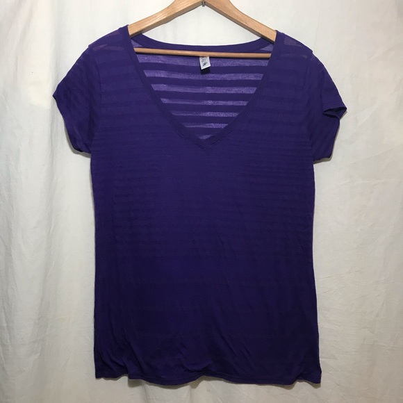 Victoria's Secret Tops - Victoria’s Secret Tee Shop Purple Burnout T-Shirt